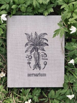 Zielnik w lnianej oprawie 30 kart